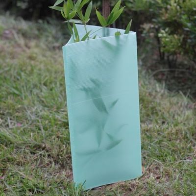 2mm 3mm Oluklu Plastik Ağaç Muhafızları Anti UV Plastik Ağaç Gövde Koruyucuları