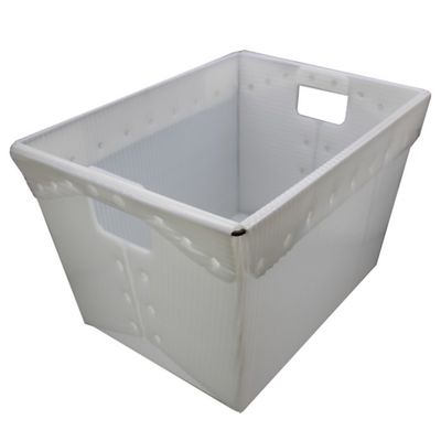 Ciro Oluklu Posta Tote Beyaz USPS Nakliye Plastik Tote