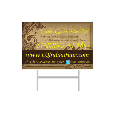 Dikdörtgen Oluklu Plastik Yard Sign 4mm Coroplast Yivli Polipropilen Levha