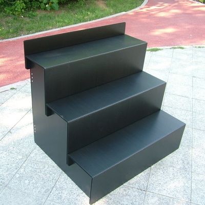 Ticari Çiçek Teşhir Standları Corflute 4 Katlı Çiçek Standı