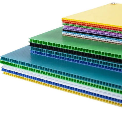 4mm Oluklu Tabela Boşlukları Corflute Turuncu Oluklu Plastik Levhalar
