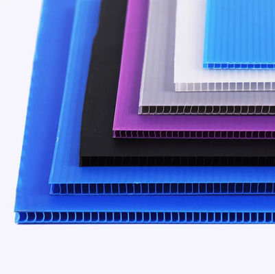 Yıkanabilir 2mm PP Corflute Sheet Geri Dönüştürülebilir Mavi Koroplast Levha