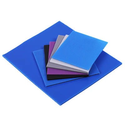 Yıkanabilir 2mm PP Corflute Sheet Geri Dönüştürülebilir Mavi Koroplast Levha