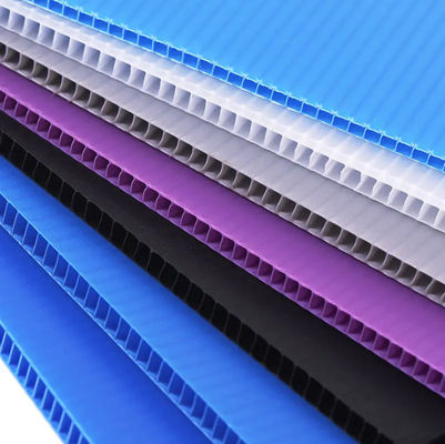Yıkanabilir 2mm PP Corflute Sheet Geri Dönüştürülebilir Mavi Koroplast Levha