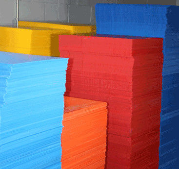 Tabelalar için Mavi Corflute Sheet 3mm 4mm Oluklu Plastik Levha