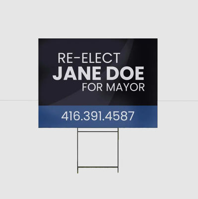 Hafif ve Hava Koşullarına Dayanıklı PP Oluklu Plastik Bahçe Tabela