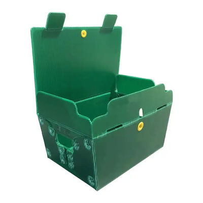 Polipropilen Posta Posta Tote Oluklu Plastik Kutular Kolları ile Sert Özelleştirilmiş Kutular