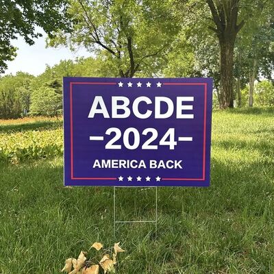 PP Lawn Sign, custom printed, durable and weather-resistant, perfect for advertising, real estate, events, and promotions. Lightweight, reusable, and fully customizable design.